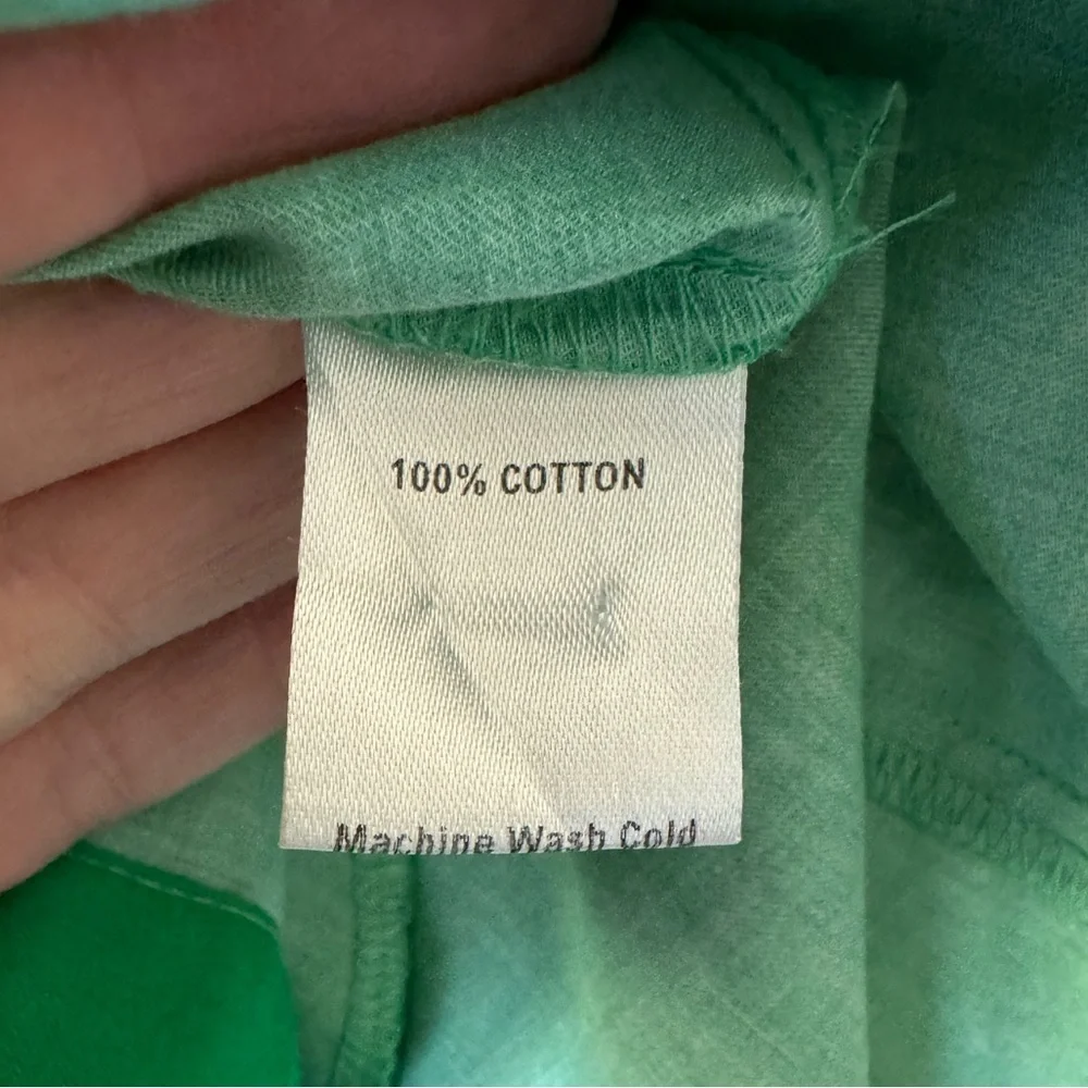 Rebecca Minkoff Green Cotton Shirt Dress - Picture 7 of 8